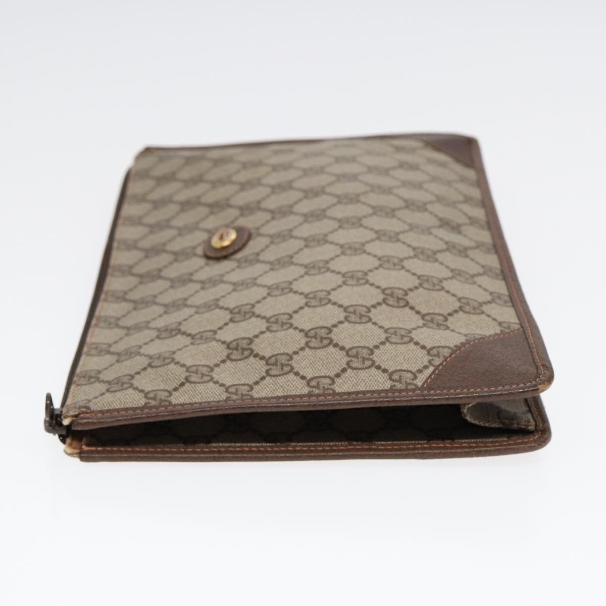 Gucci Gg Supreme Beige Leather Clutch Bag (Pre-Owned) Size ONE SIZE - 3 Thumbnail
