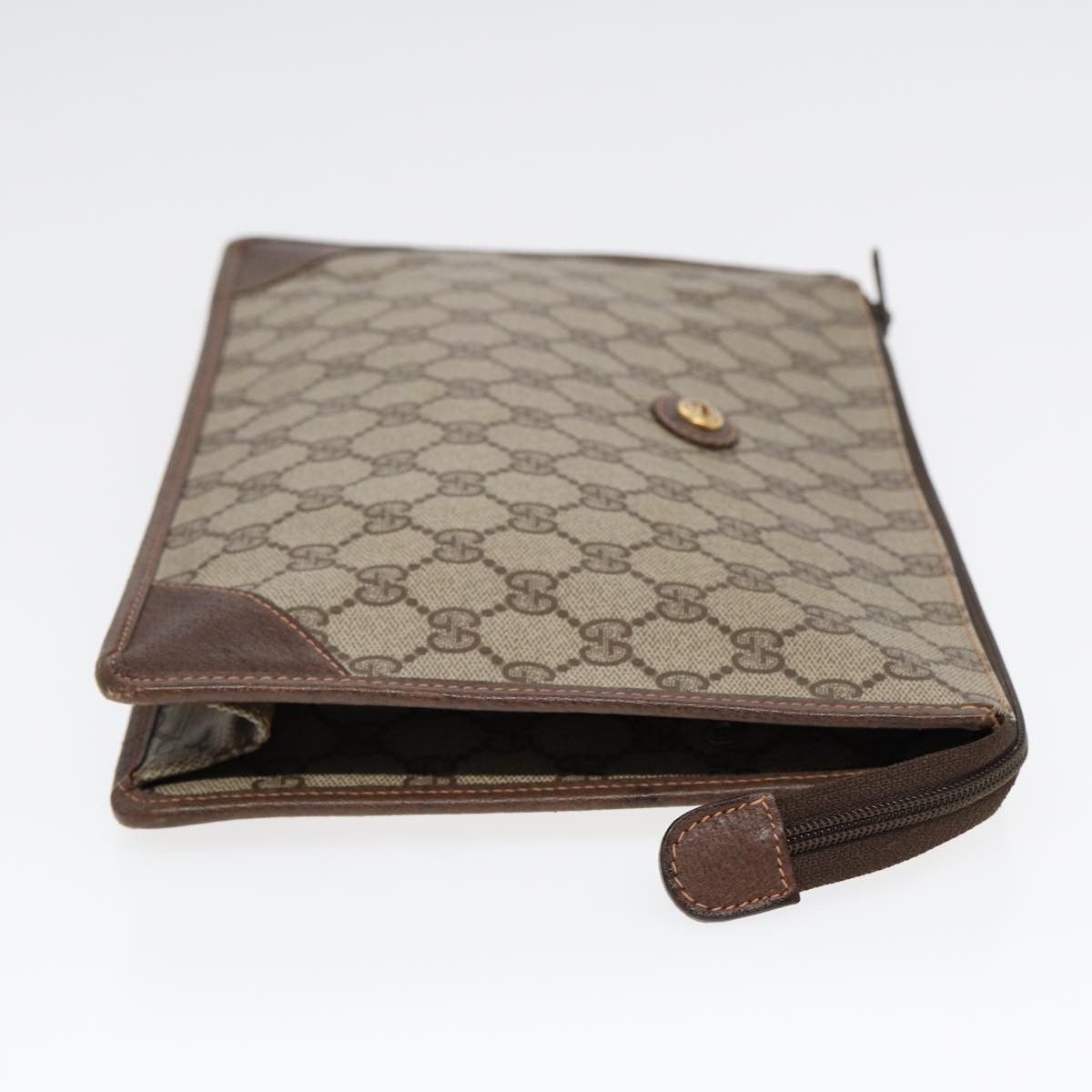 Gucci Gg Supreme Beige Leather Clutch Bag (Pre-Owned) Size ONE SIZE - 4 Thumbnail