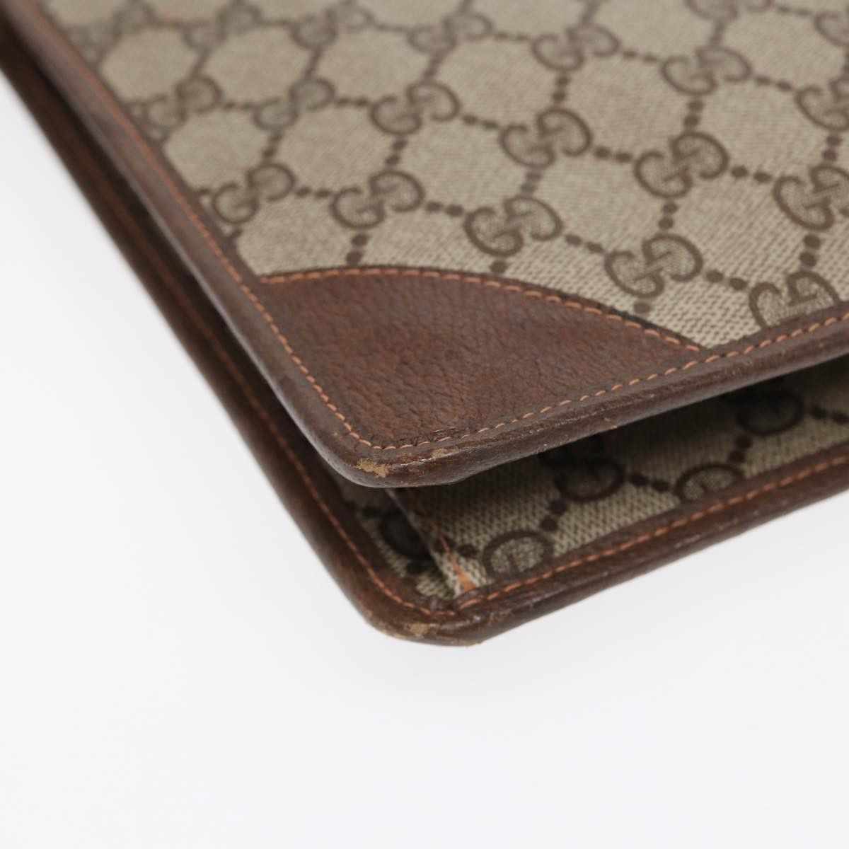 Gucci Gg Supreme Beige Leather Clutch Bag (Pre-Owned) Size ONE SIZE - 8 Thumbnail