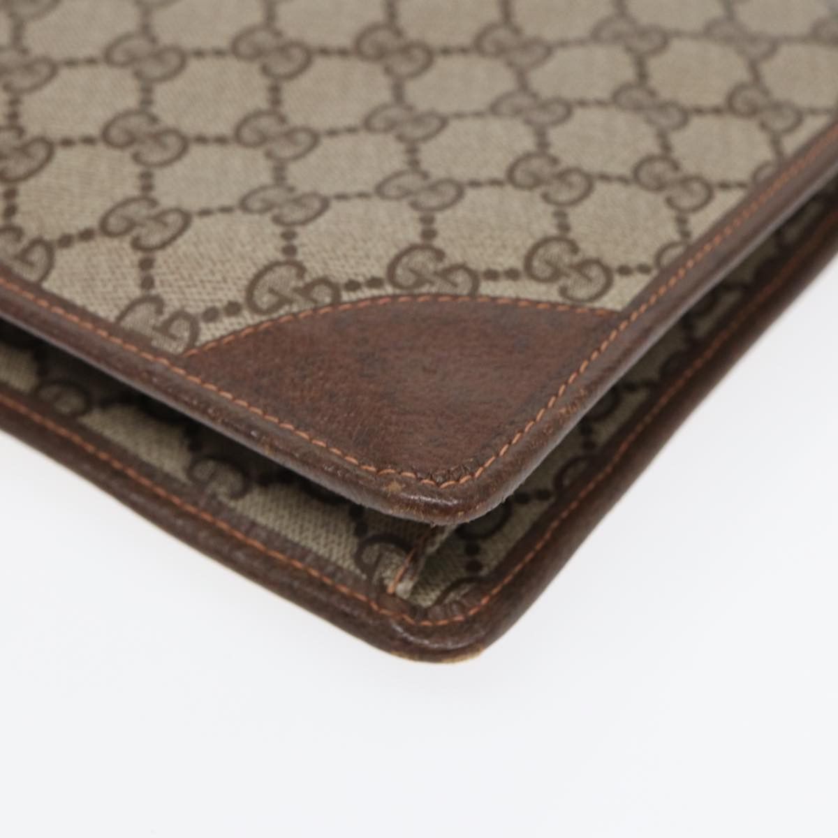 Gucci Gg Supreme Beige Leather Clutch Bag (Pre-Owned) Size ONE SIZE - 7 Thumbnail