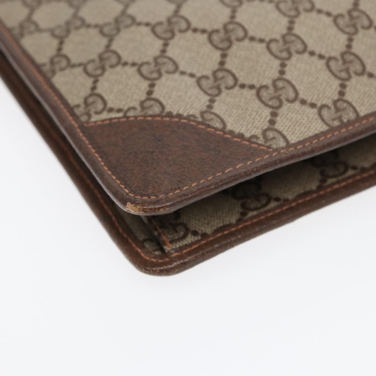 Gucci Gg Supreme Beige Leather Clutch Bag (Pre-Owned) Size ONE SIZE - 6 Thumbnail