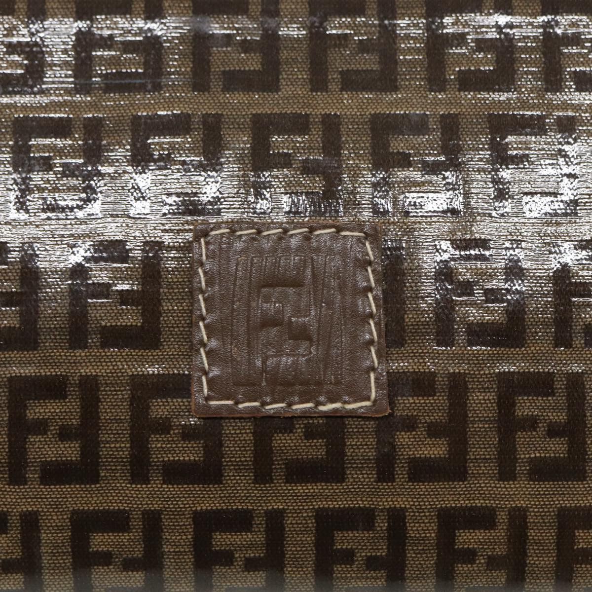 Fendi Zucchino Brown Canvas Clutch Bag (Pre-Owned) Size ONE SIZE - 16 Thumbnail