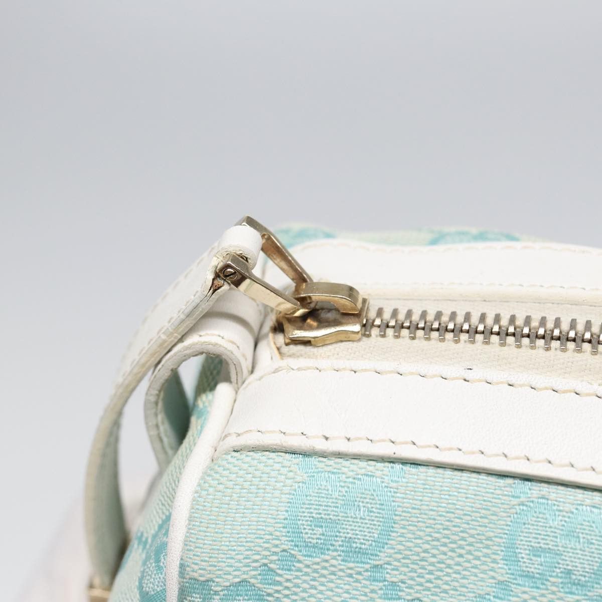 Gucci Gg Canvas Blue Canvas Handbag (Pre-Owned) Size ONE SIZE - 19 Thumbnail