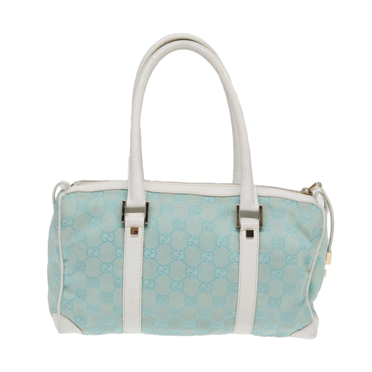 Gucci Gg Canvas Blue Canvas Handbag (Pre-Owned) Size ONE SIZE - 2 Thumbnail