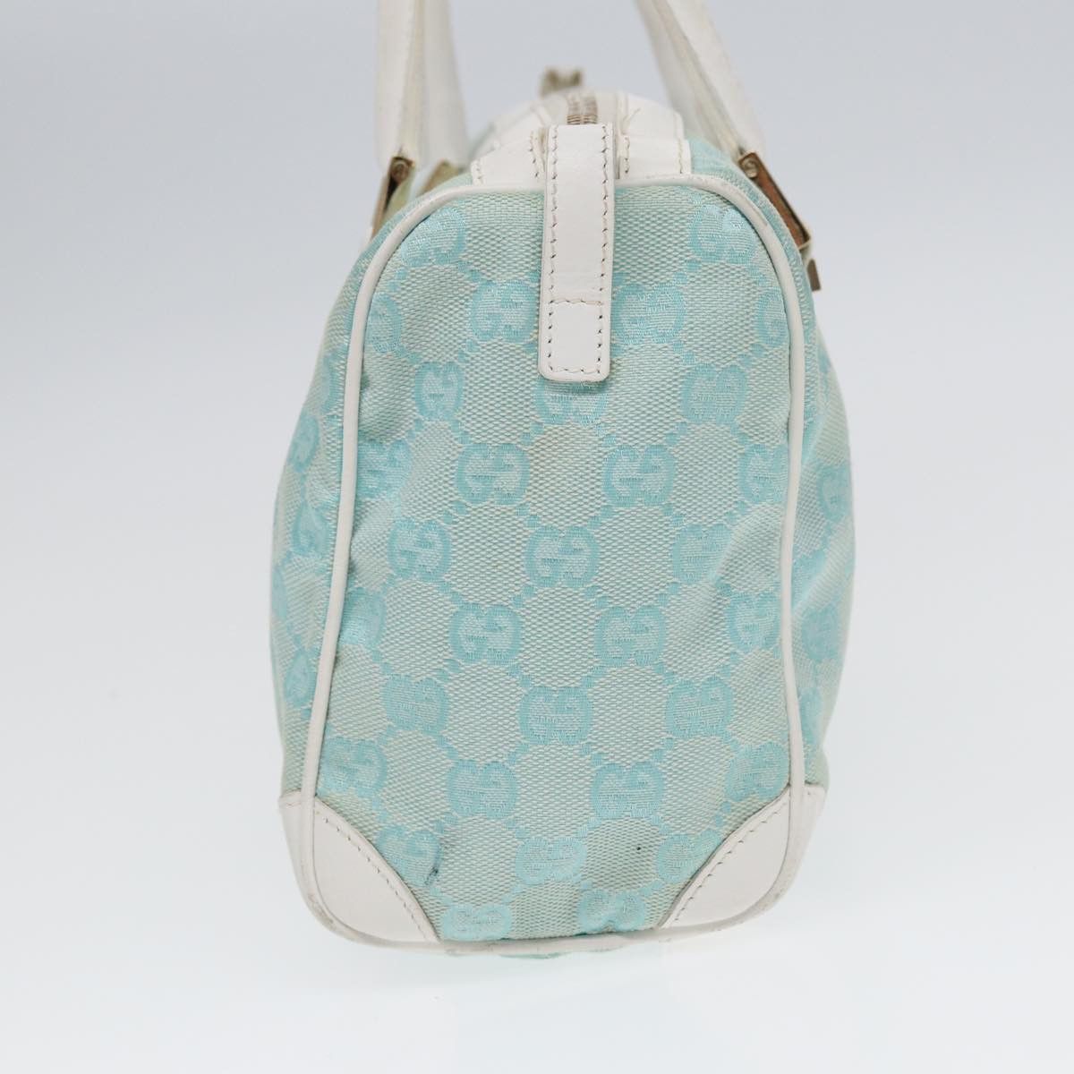 Gucci Gg Canvas Blue Canvas Handbag (Pre-Owned) Size ONE SIZE - 9 Thumbnail