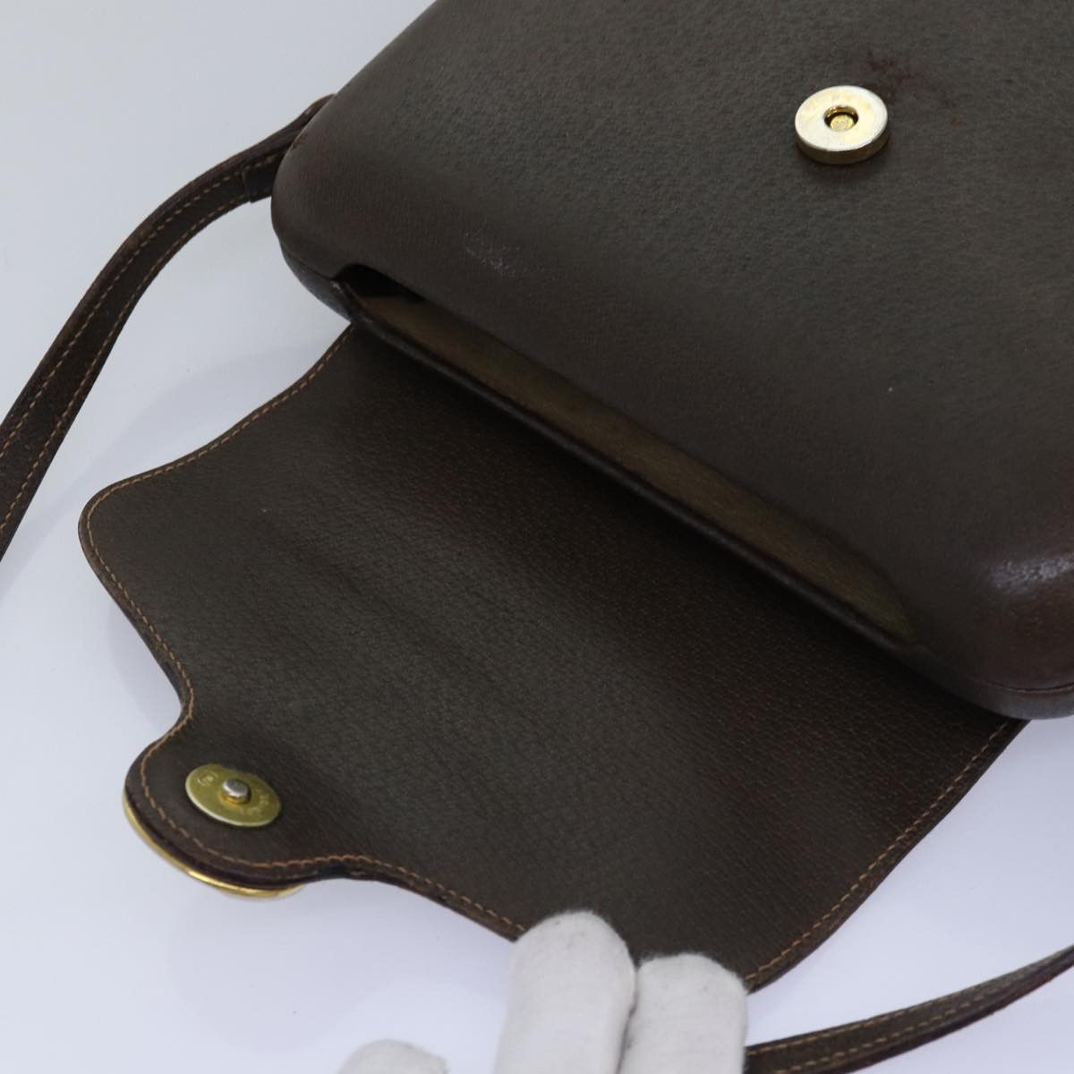 Gucci Vintage Brown Leather Clutch Bag (Pre-Owned) Size ONE SIZE - 17 Thumbnail