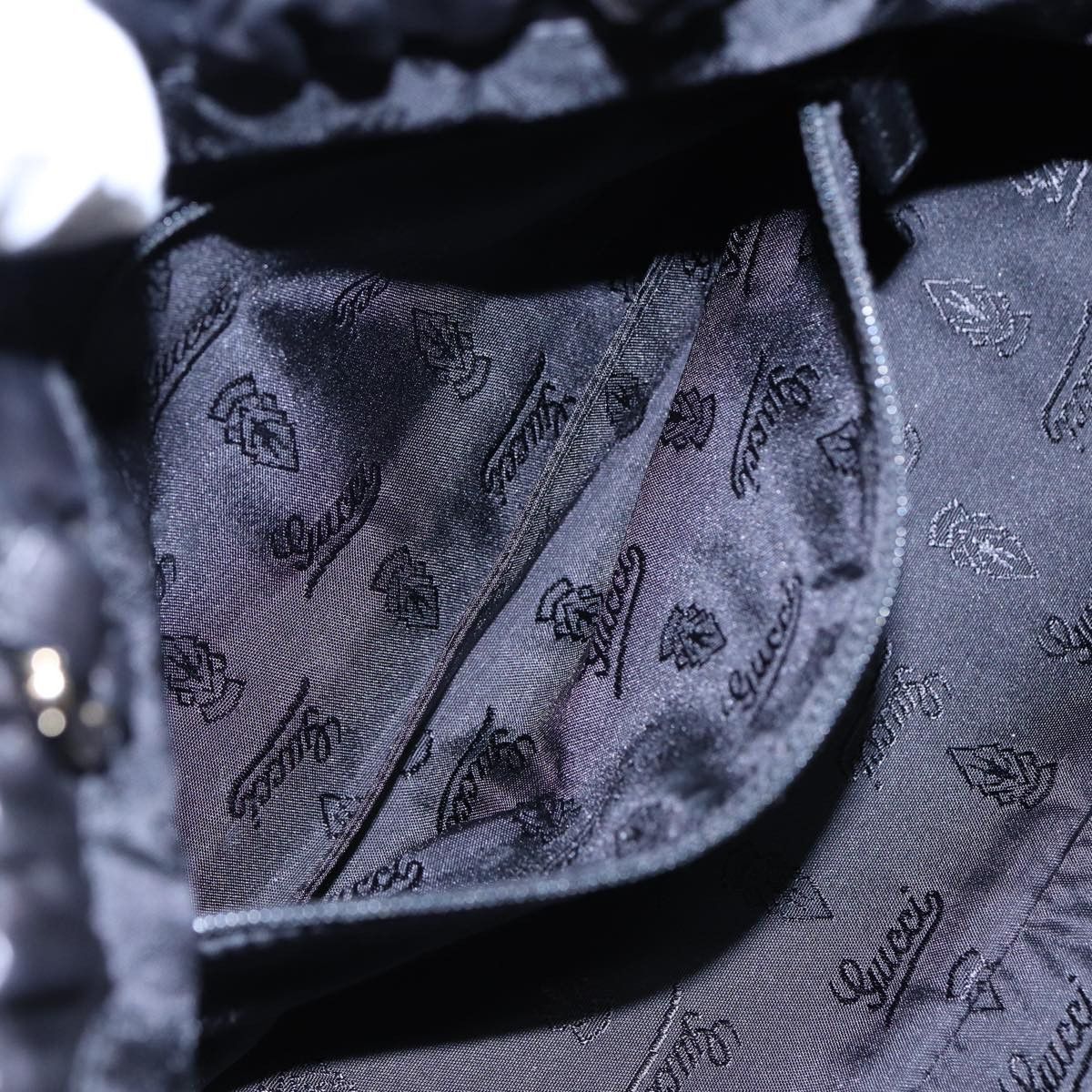 Gucci Black Leather Handbag (Pre-Owned) Size ONE SIZE - 19 Thumbnail