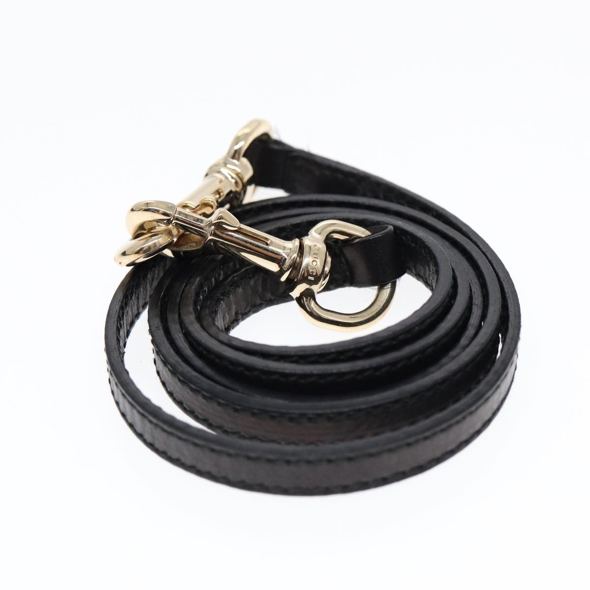 Gucci Black Leather Handbag (Pre-Owned) Size ONE SIZE - 11 Thumbnail