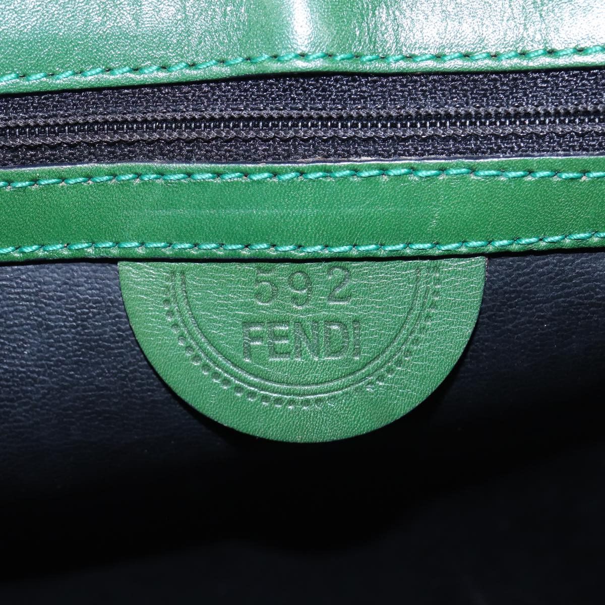 Fendi Green Leather Shoulder Bag (Pre-Owned) Size ONE SIZE - 7 Thumbnail