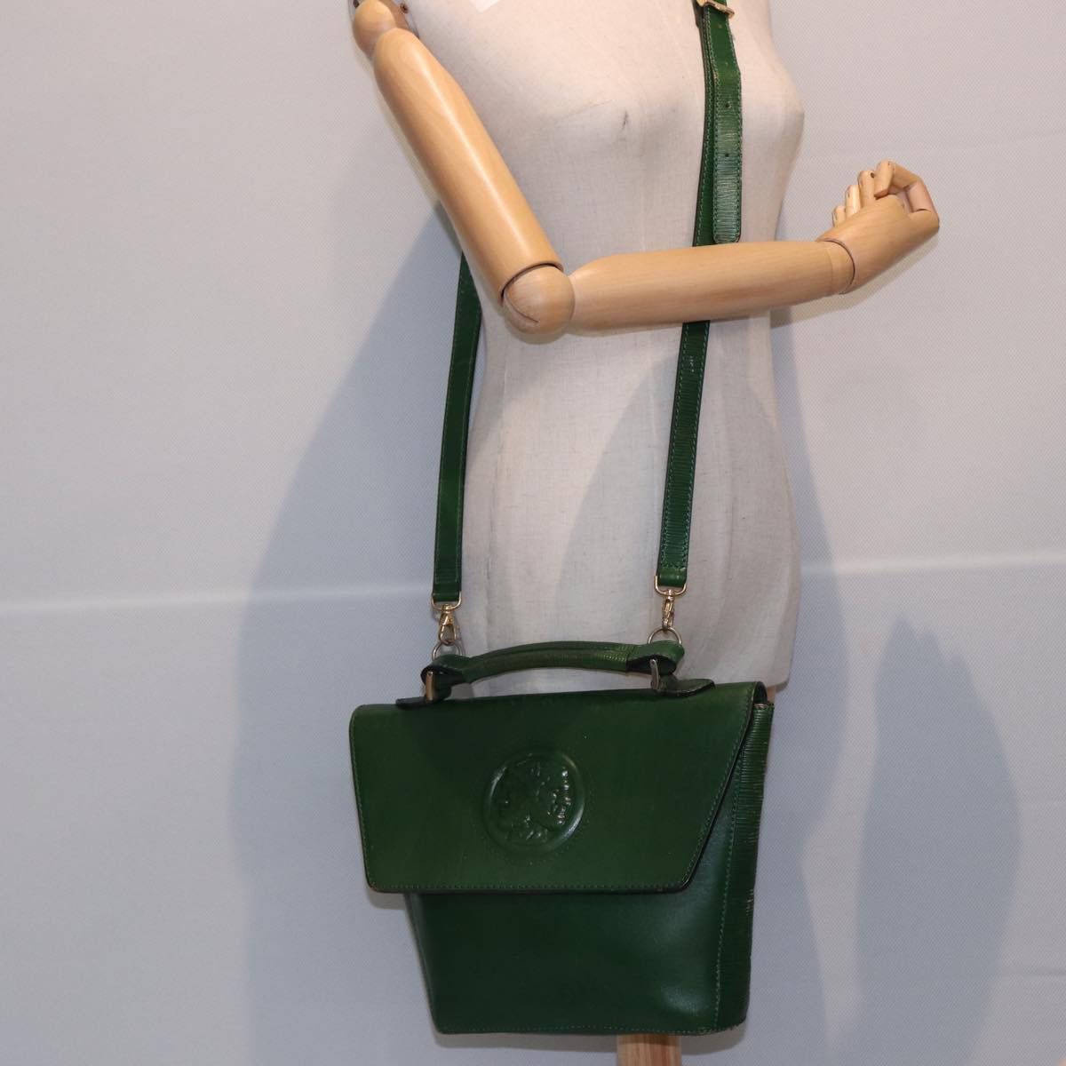 Fendi Green Leather Shoulder Bag (Pre-Owned) Size ONE SIZE - 6 Thumbnail