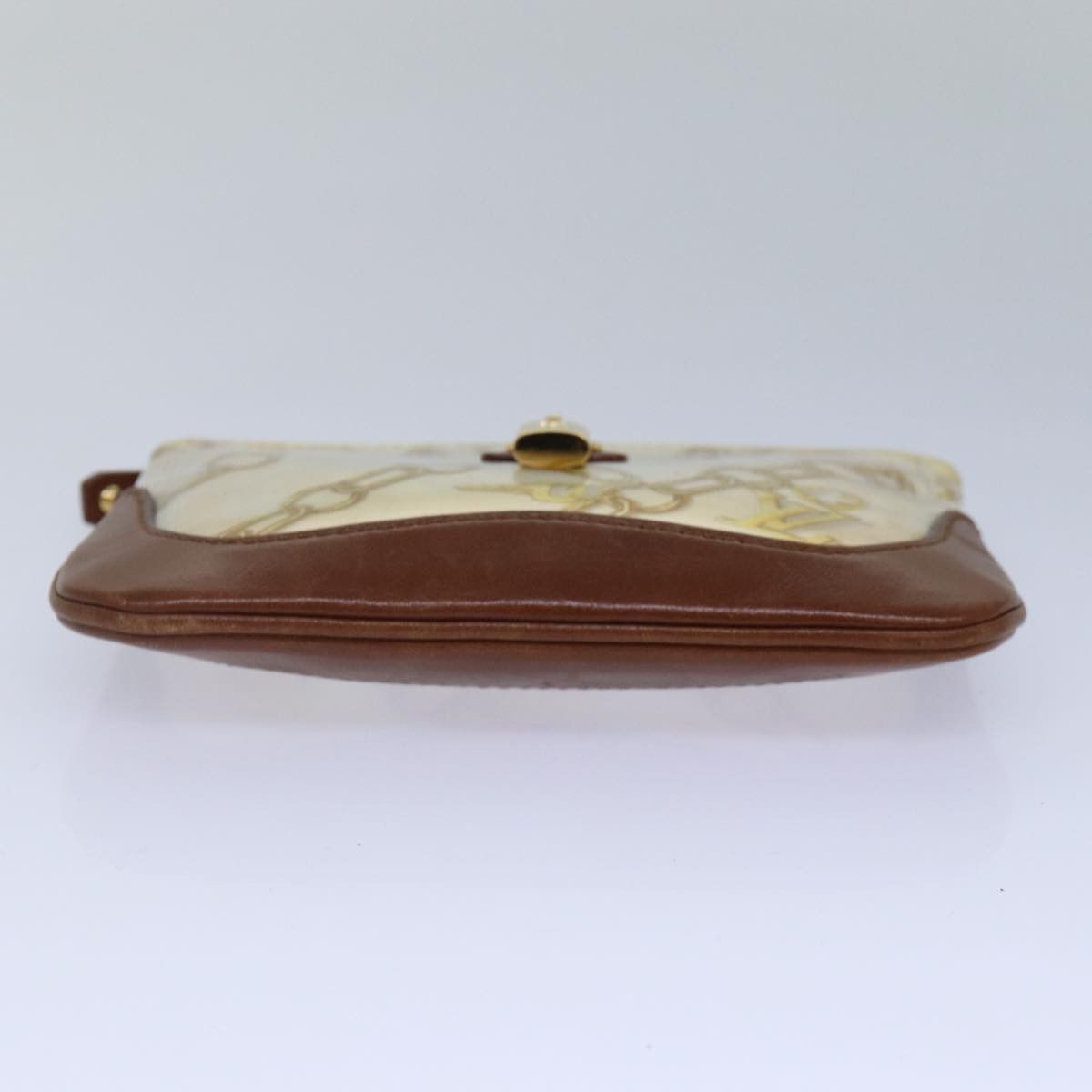 Louis Vuitton Pochette Plat Brown Leather Wallet (Pre-Owned) Size ONE SIZE - 3 Thumbnail