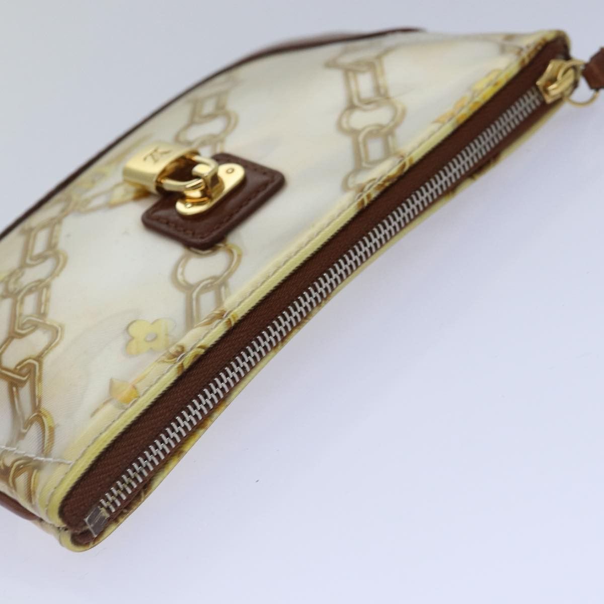 Louis Vuitton Pochette Plat Brown Leather Wallet (Pre-Owned) Size ONE SIZE - 4 Thumbnail