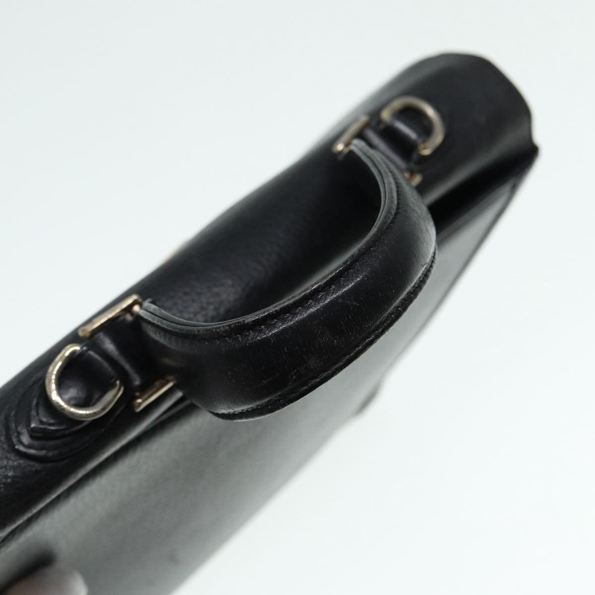 Burberry - Black Leather Handbag (Pre-Owned) Size ONE SIZE - 6 Thumbnail