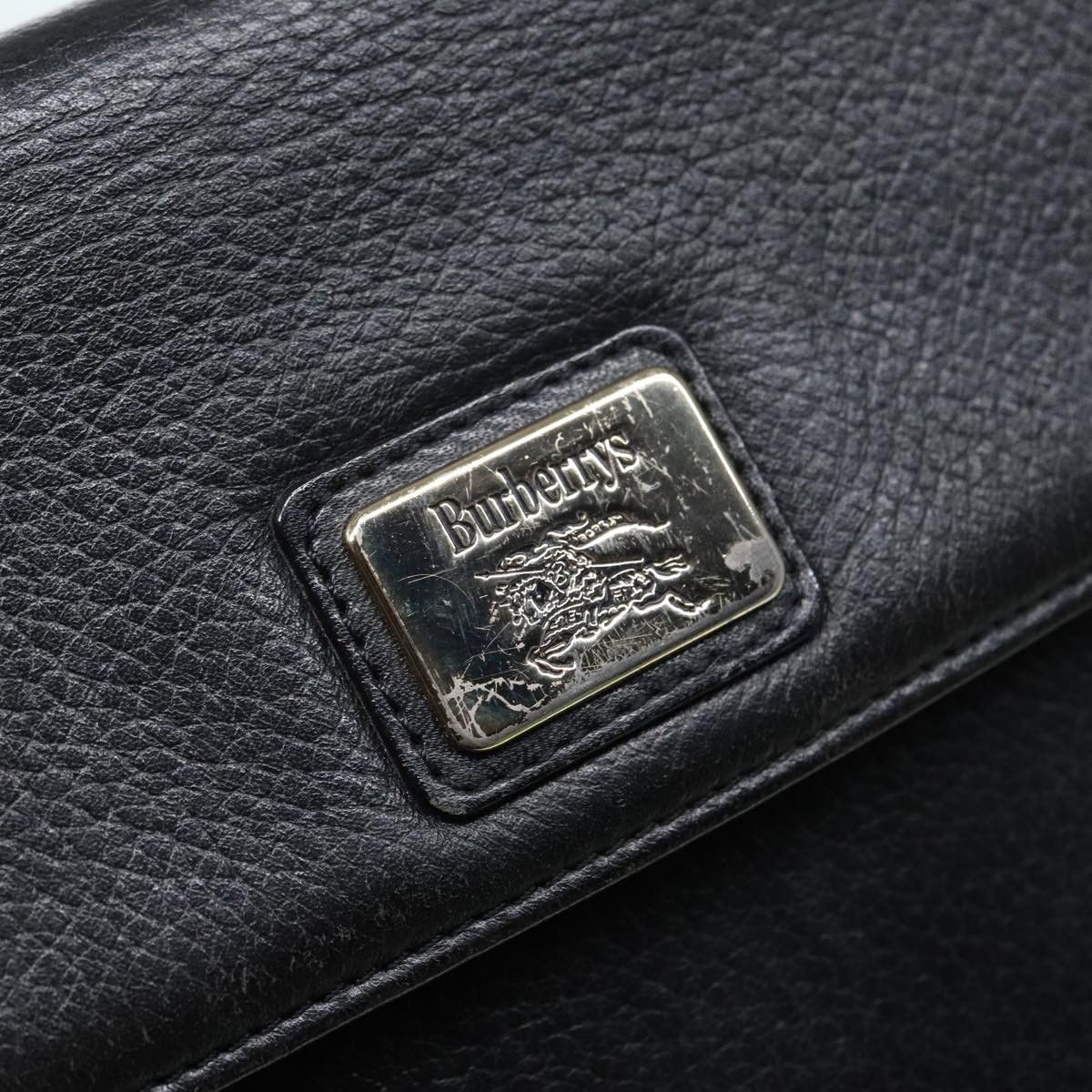 Burberry - Black Leather Handbag (Pre-Owned) Size ONE SIZE - 16 Thumbnail
