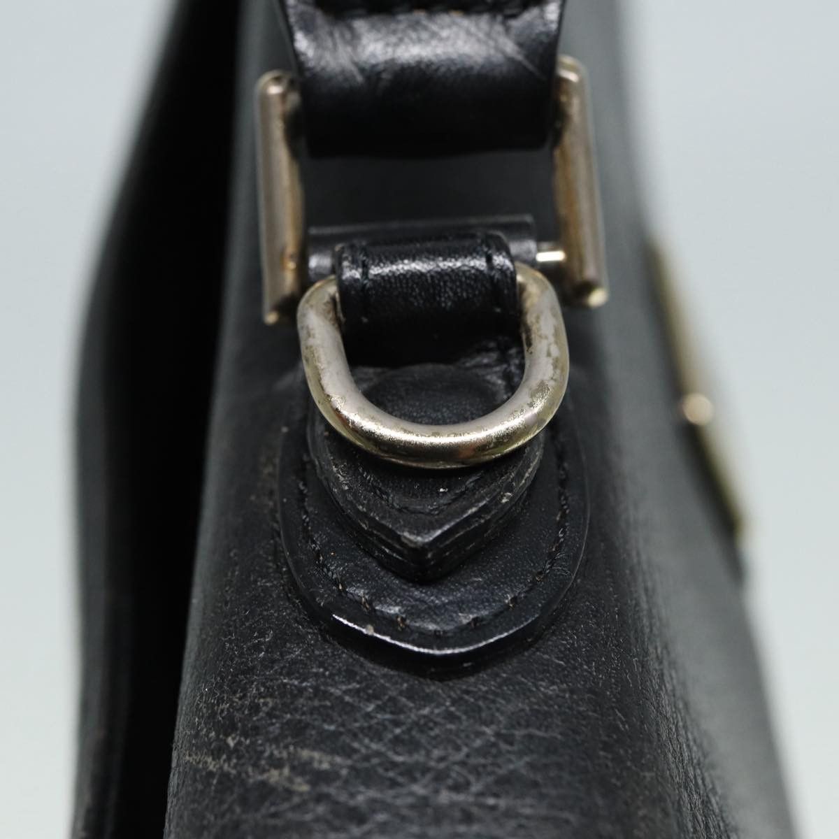 Burberry - Black Leather Handbag (Pre-Owned) Size ONE SIZE - 13 Thumbnail