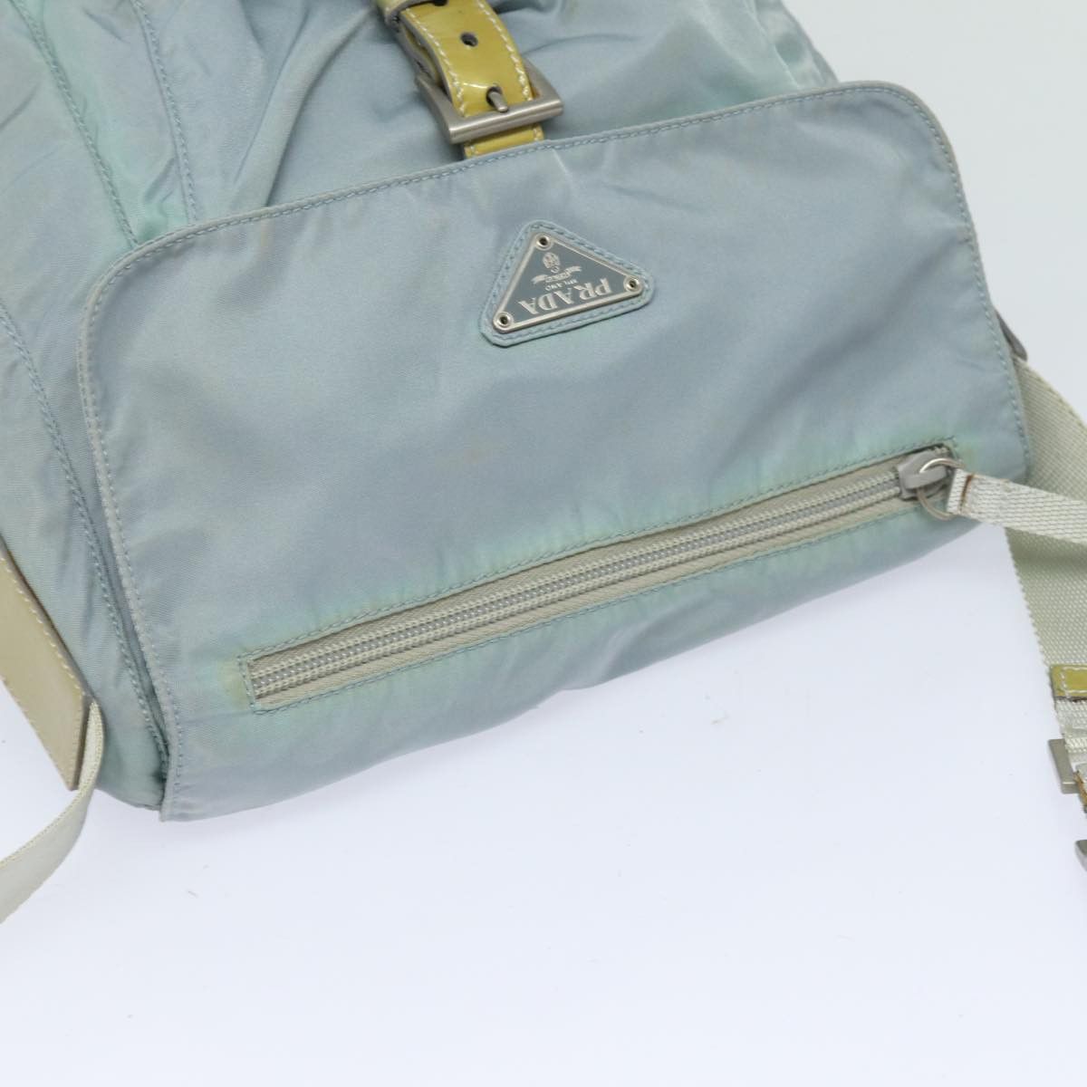 Prada Blue Synthetic Shoulder Bag (Pre-Owned) Size ONE SIZE - 4 Thumbnail
