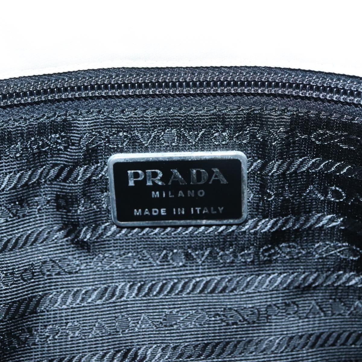Prada Grey Canvas Shoulder Bag (Pre-Owned) Size ONE SIZE - 7 Thumbnail