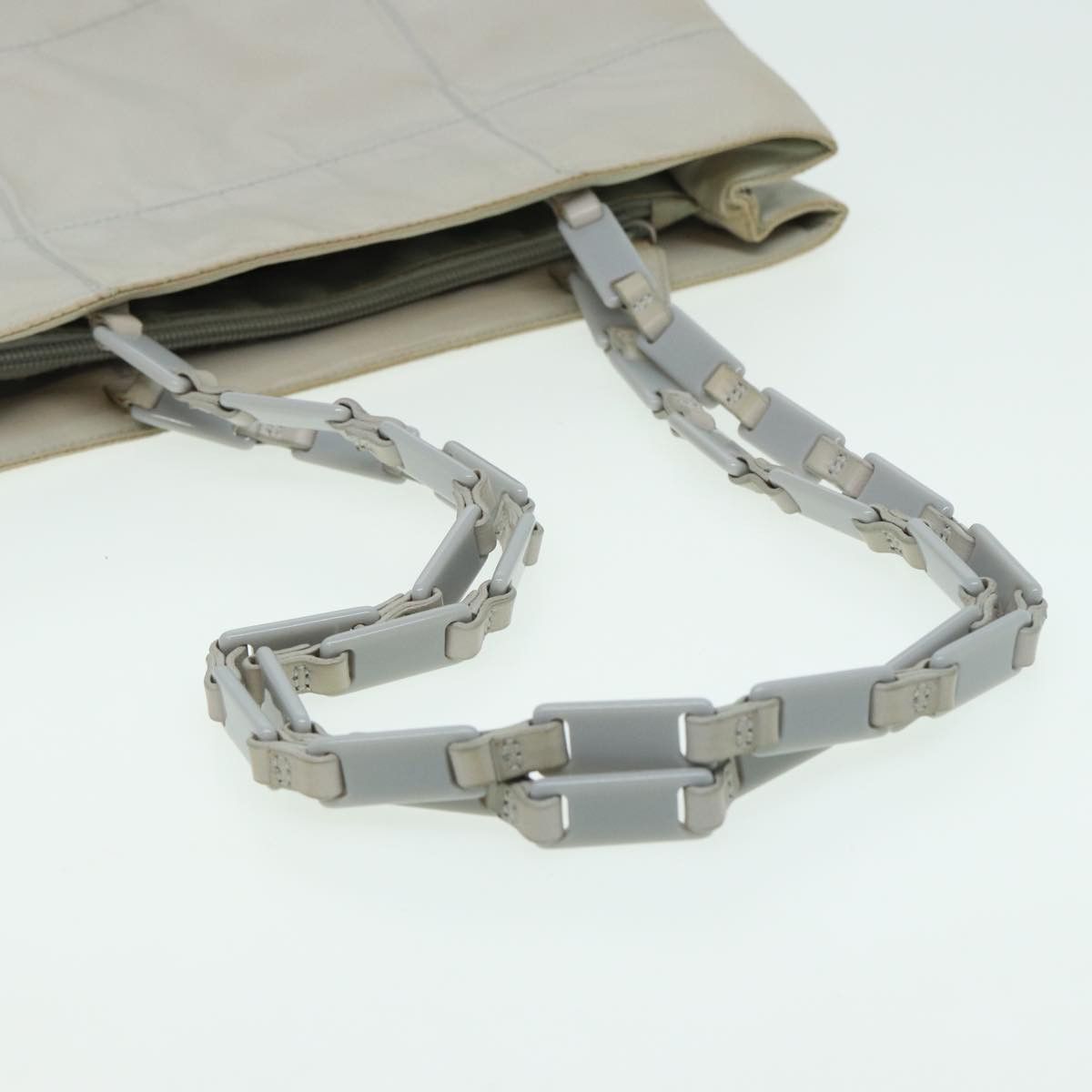 Prada Grey Canvas Shoulder Bag (Pre-Owned) Size ONE SIZE - 15 Thumbnail