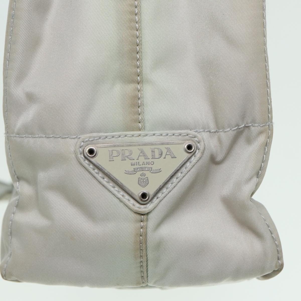 Prada Grey Canvas Shoulder Bag (Pre-Owned) Size ONE SIZE - 9 Thumbnail