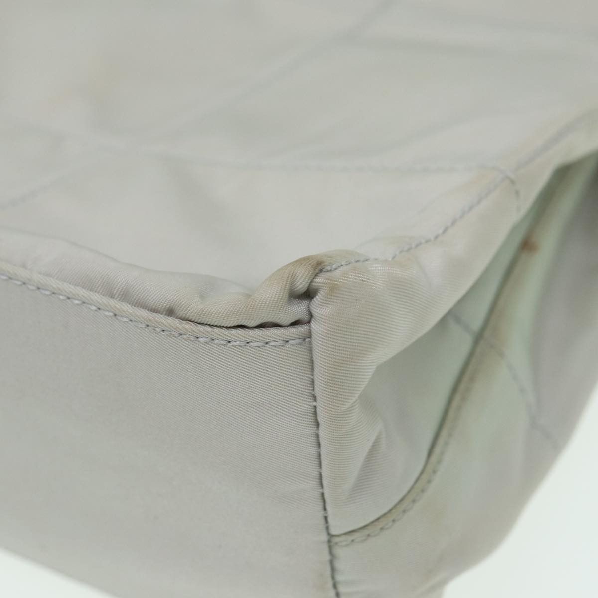 Prada Grey Canvas Shoulder Bag (Pre-Owned) Size ONE SIZE - 16 Thumbnail