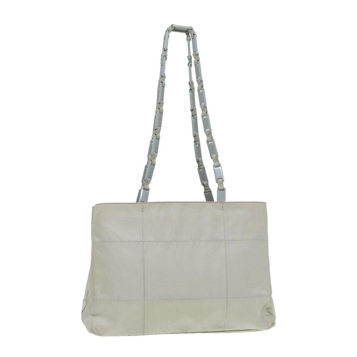 Prada Grey Canvas Shoulder Bag (Pre-Owned) Size ONE SIZE - 11 Thumbnail