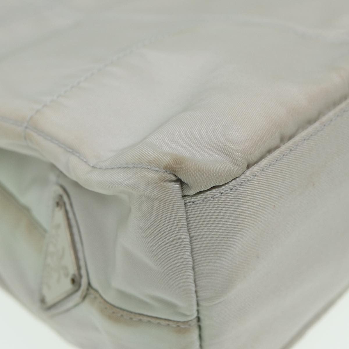 Prada Grey Canvas Shoulder Bag (Pre-Owned) Size ONE SIZE - 17 Thumbnail