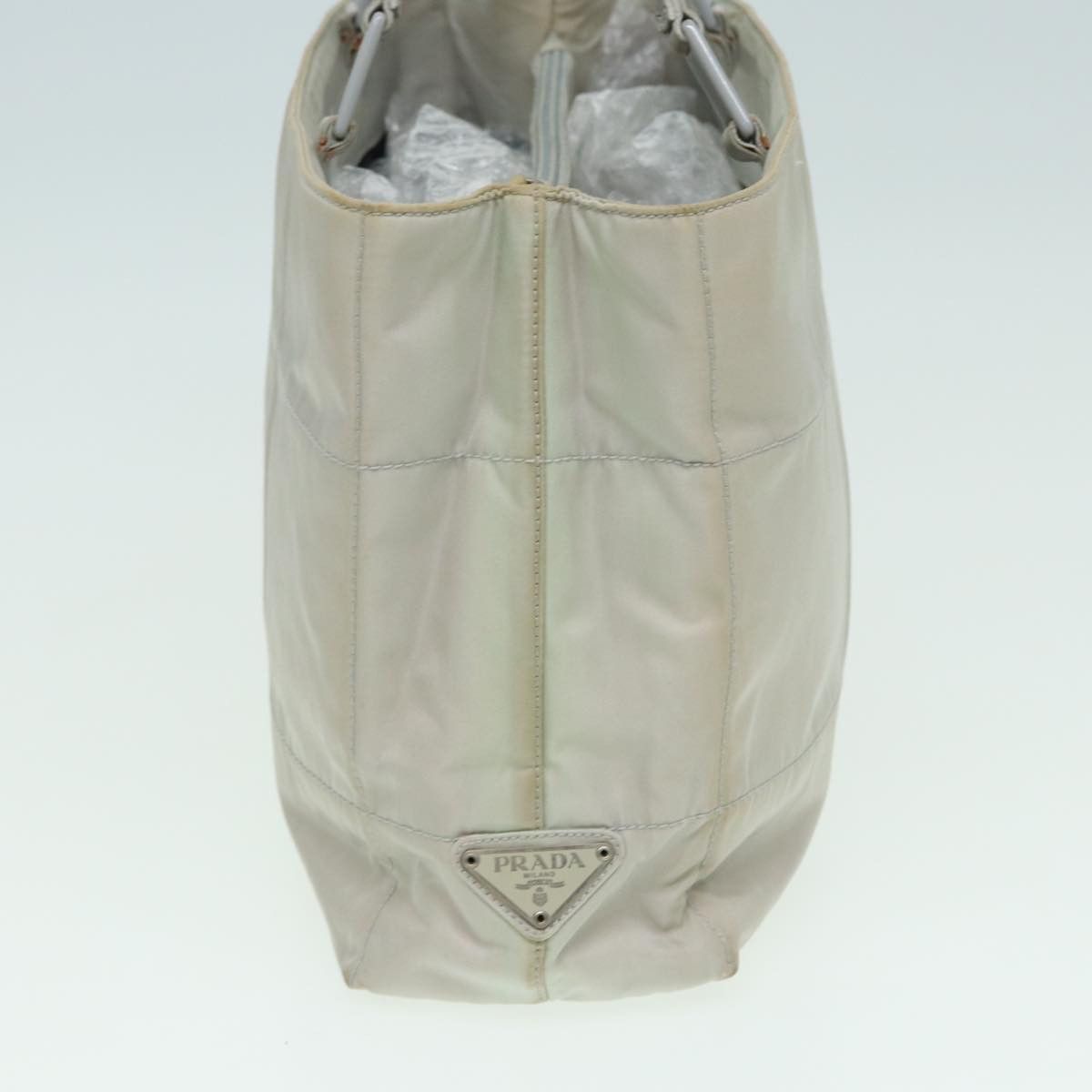 Prada Grey Canvas Shoulder Bag (Pre-Owned) Size ONE SIZE - 13 Thumbnail