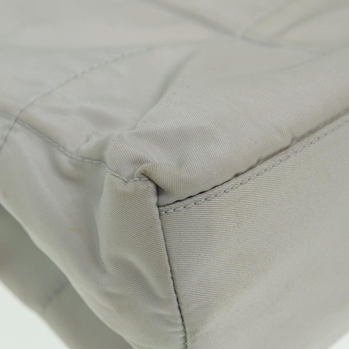 Prada Grey Canvas Shoulder Bag (Pre-Owned) Size ONE SIZE - 8 Thumbnail