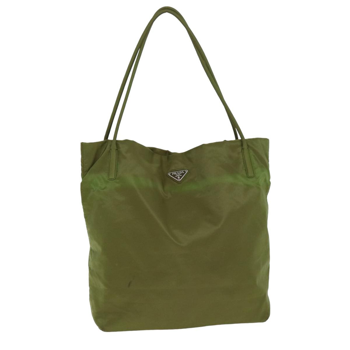 Prada Tessuto Khaki Synthetic Tote Bag (Pre-Owned) Size ONE SIZE - 11 Thumbnail
