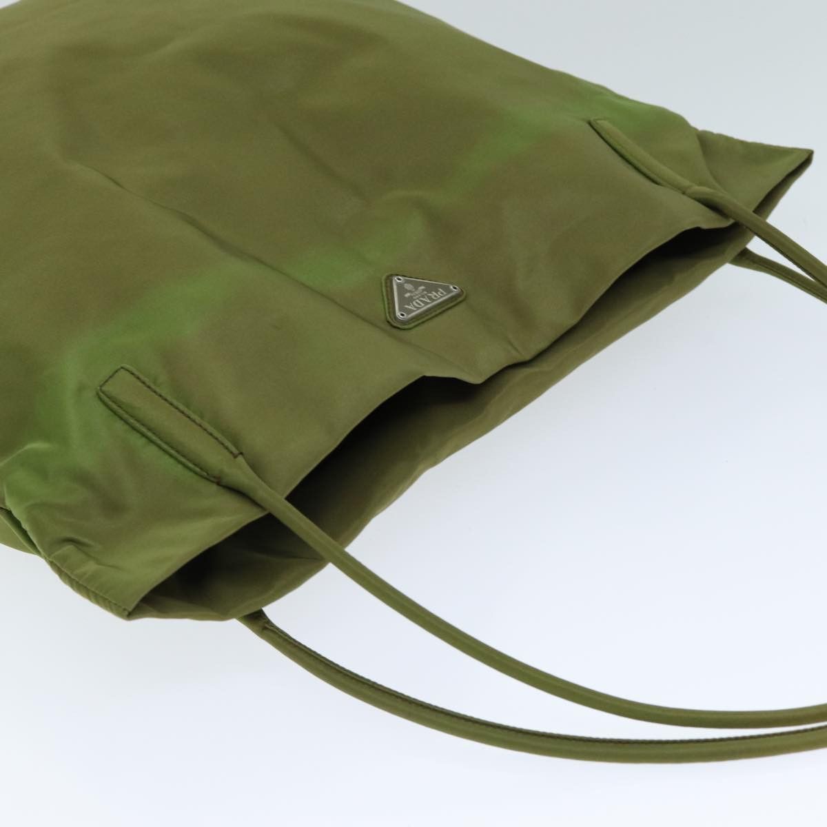 Prada Tessuto Khaki Synthetic Tote Bag (Pre-Owned) Size ONE SIZE - 4 Thumbnail