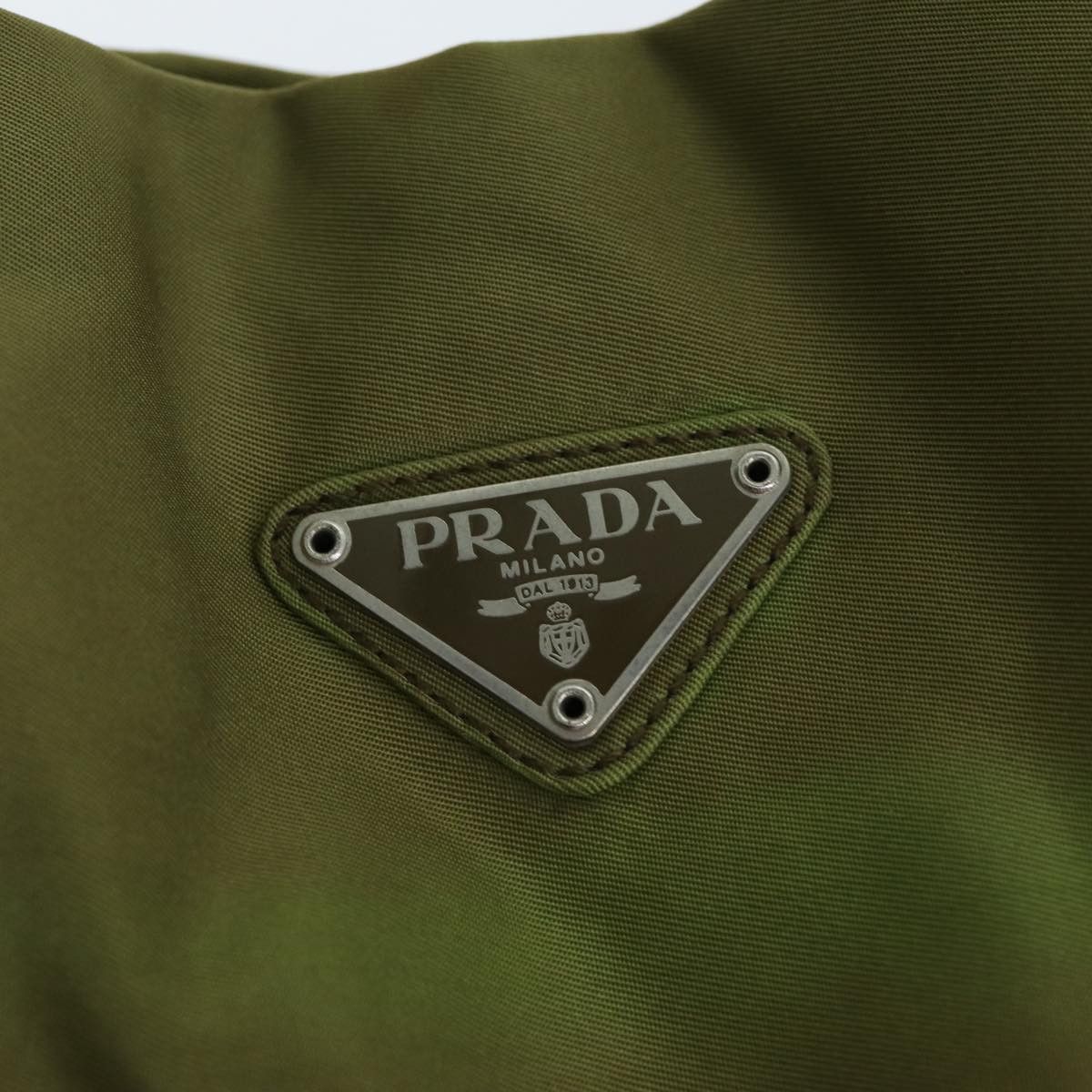 Prada Tessuto Khaki Synthetic Tote Bag (Pre-Owned) Size ONE SIZE - 18 Thumbnail