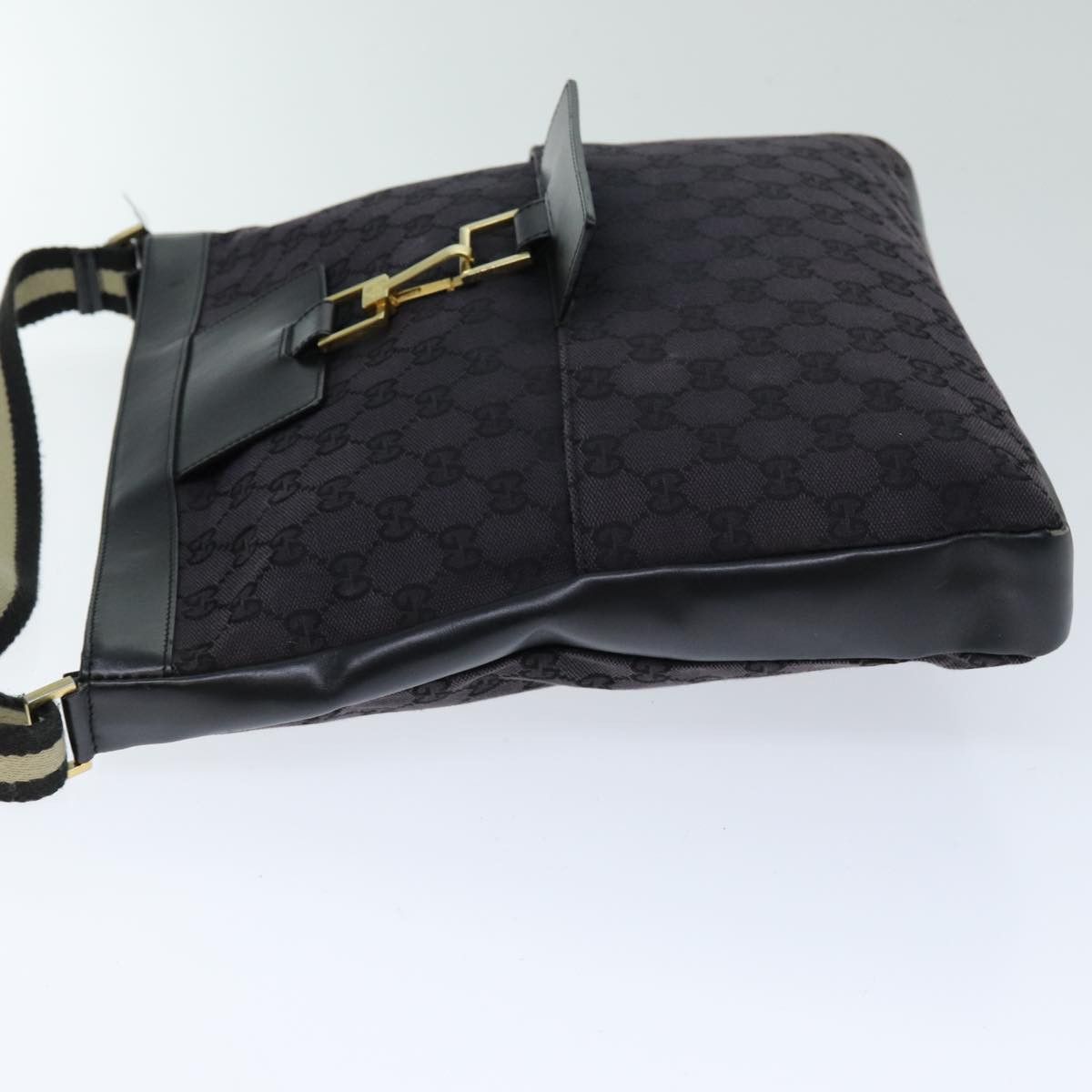 Gucci Jackie Black Canvas Shoulder Bag (Pre-Owned) Size ONE SIZE - 8 Thumbnail