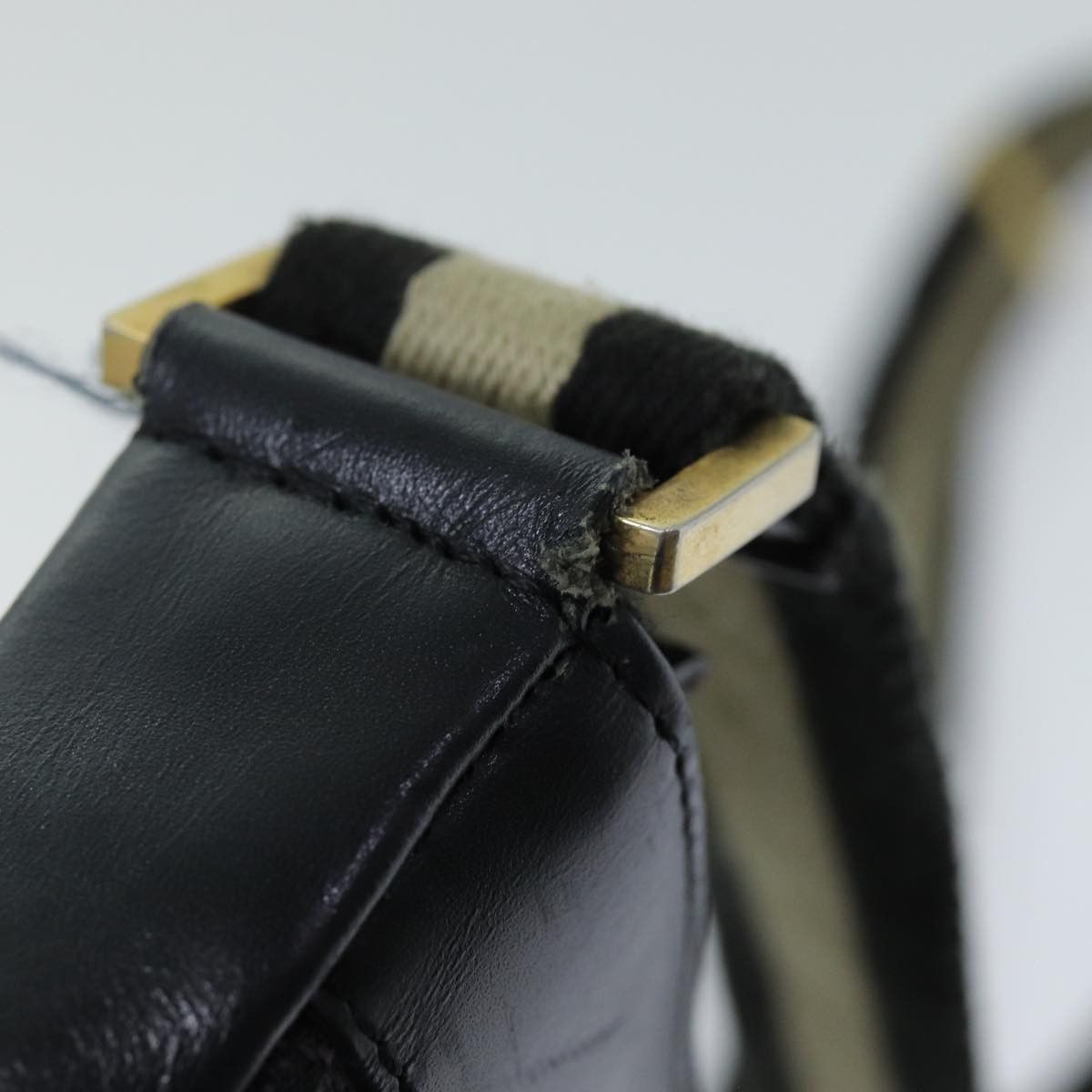 Gucci Jackie Black Canvas Shoulder Bag (Pre-Owned) Size ONE SIZE - 12 Thumbnail