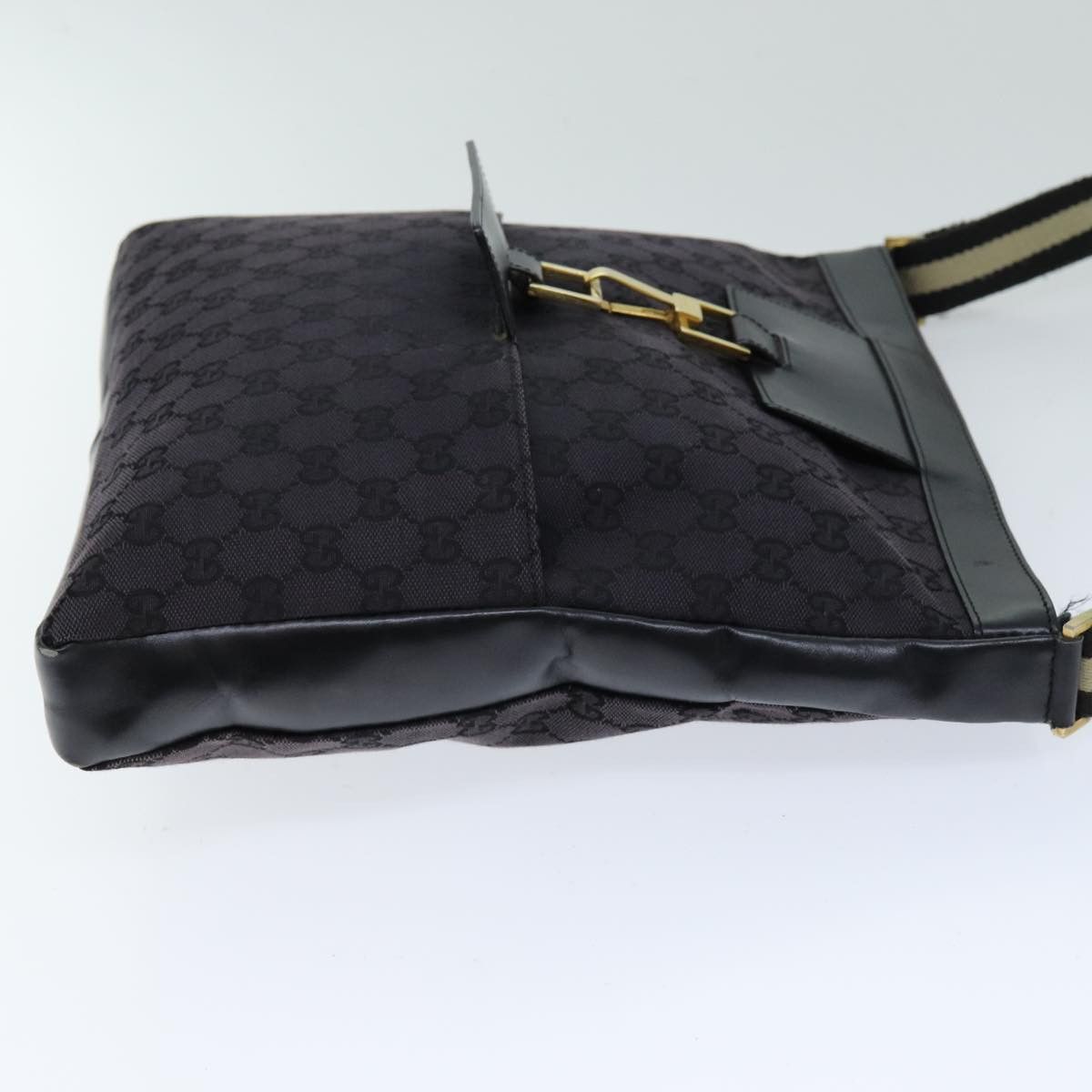 Gucci Jackie Black Canvas Shoulder Bag (Pre-Owned) Size ONE SIZE - 4 Thumbnail