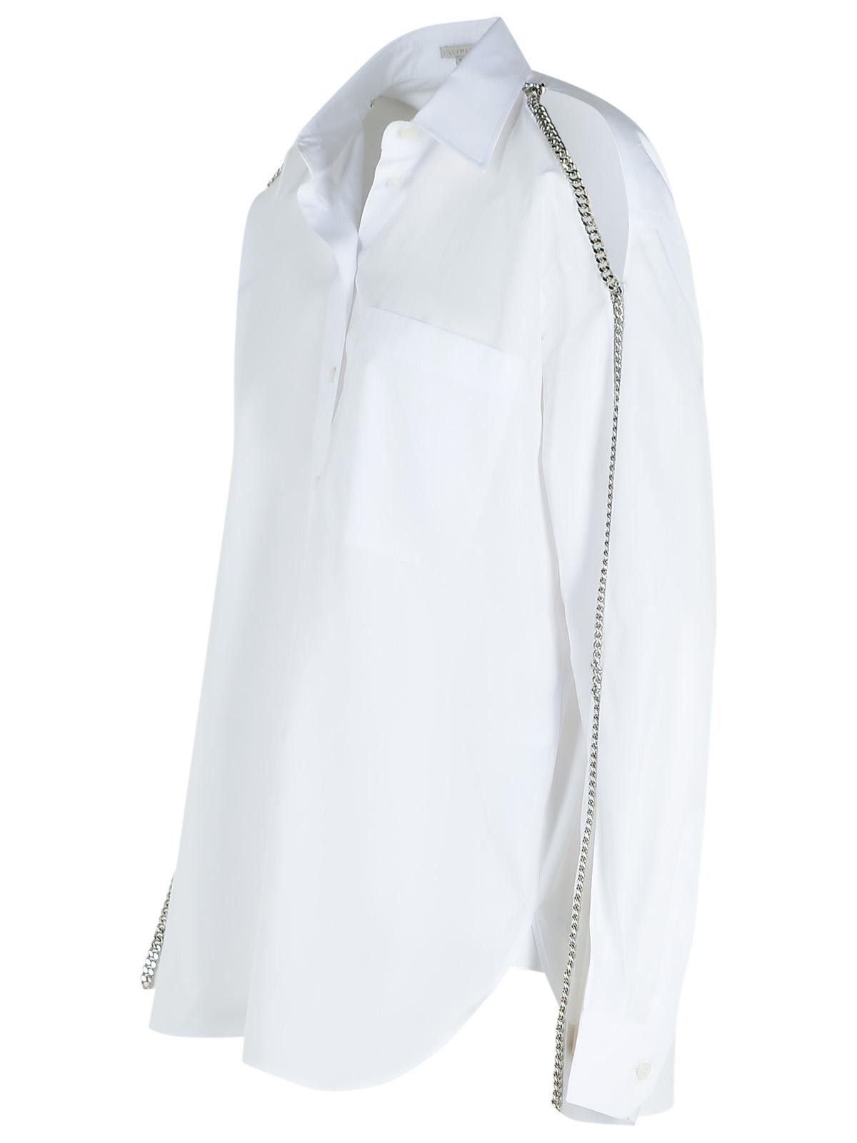 Stella McCartney STELLA McCARTNEY 'Falabella' White Cotton Shirt Size S / US 4 / IT 40 - 2 Thumbnail