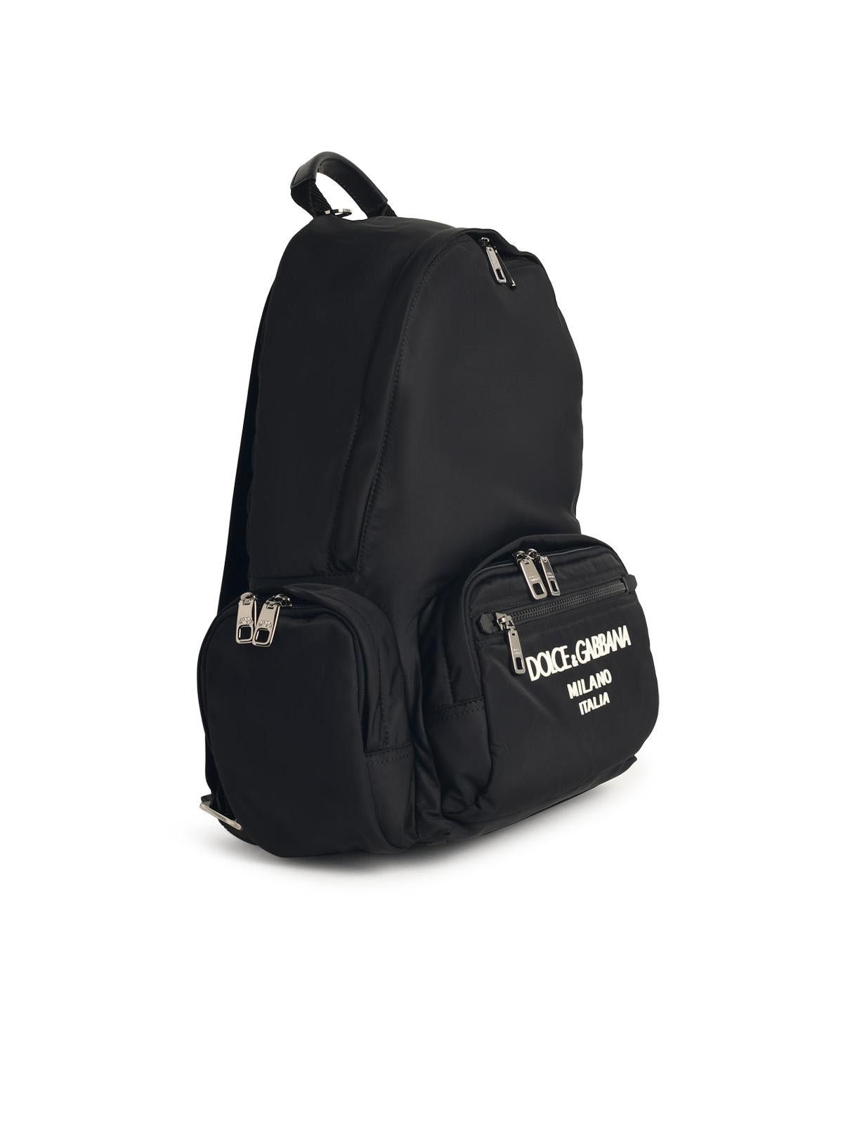 Dolce & Gabbana DOLCE & GABBANA Black Nylon Blend Backpack Size ONE SIZE - 2 Thumbnail