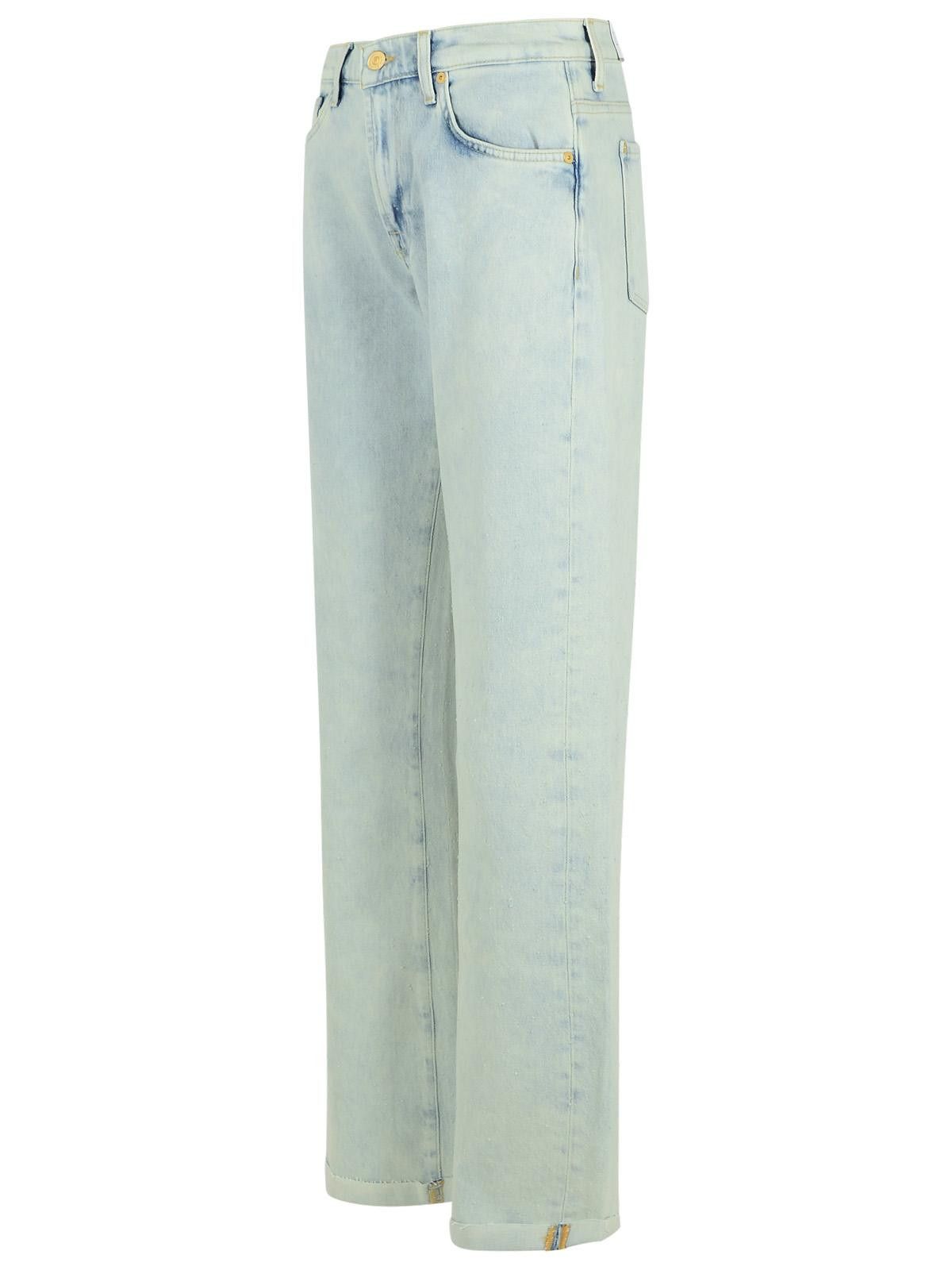 7 For All Mankind 7 FOR ALL MANKIND 'Pepper' Light Blue Denim Jeans Size 28" / US 6 / IT 42 - 2 Thumbnail