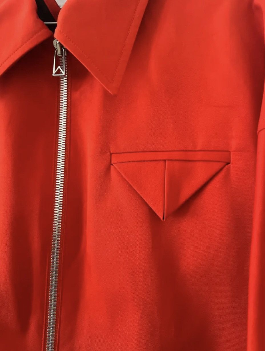 Bottega Veneta Zipped Blouson Jacket in Red Size US L / EU 52-54 / 3 - 4 Thumbnail