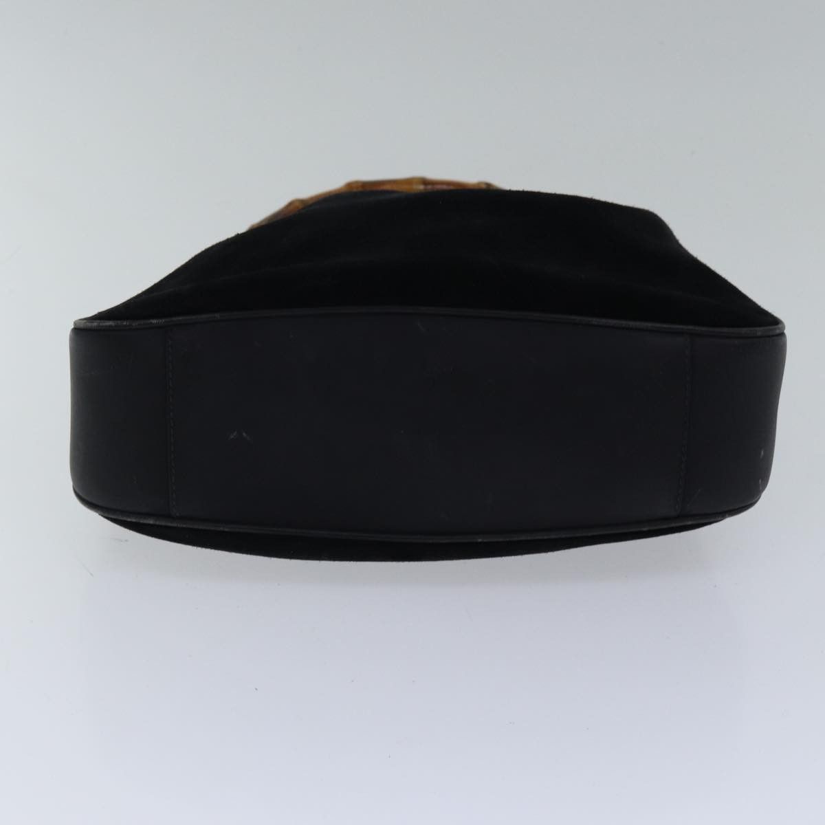 Gucci Bamboo Black Suede Handbag (Pre-Owned) Size ONE SIZE - 12 Thumbnail