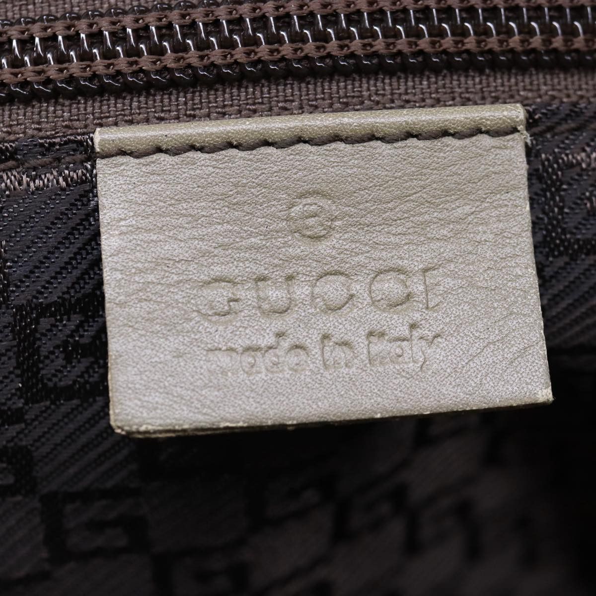 Gucci -- Beige Synthetic Tote Bag (Pre-Owned) Size ONE SIZE - 9 Thumbnail