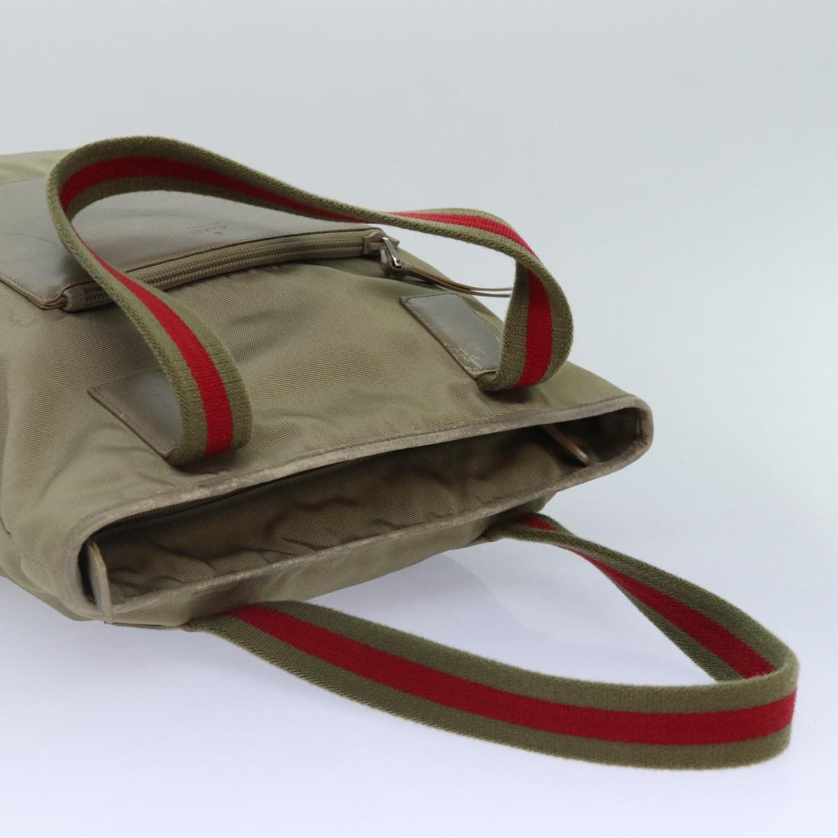 Gucci -- Beige Synthetic Tote Bag (Pre-Owned) Size ONE SIZE - 12 Thumbnail