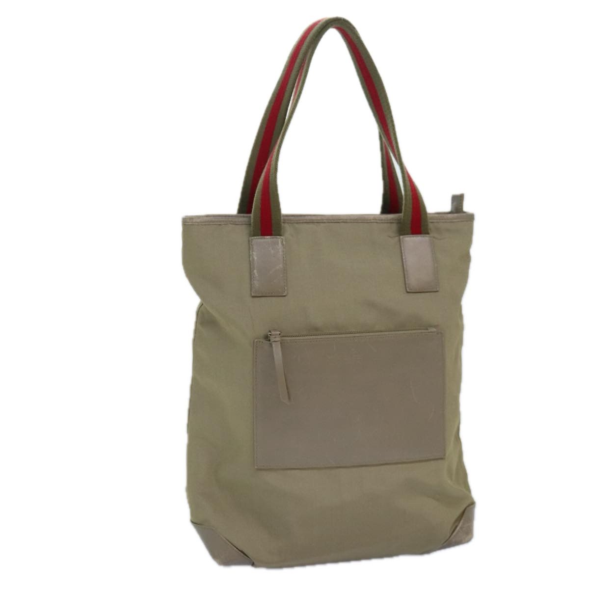 Gucci -- Beige Synthetic Tote Bag (Pre-Owned) Size ONE SIZE - 13 Thumbnail