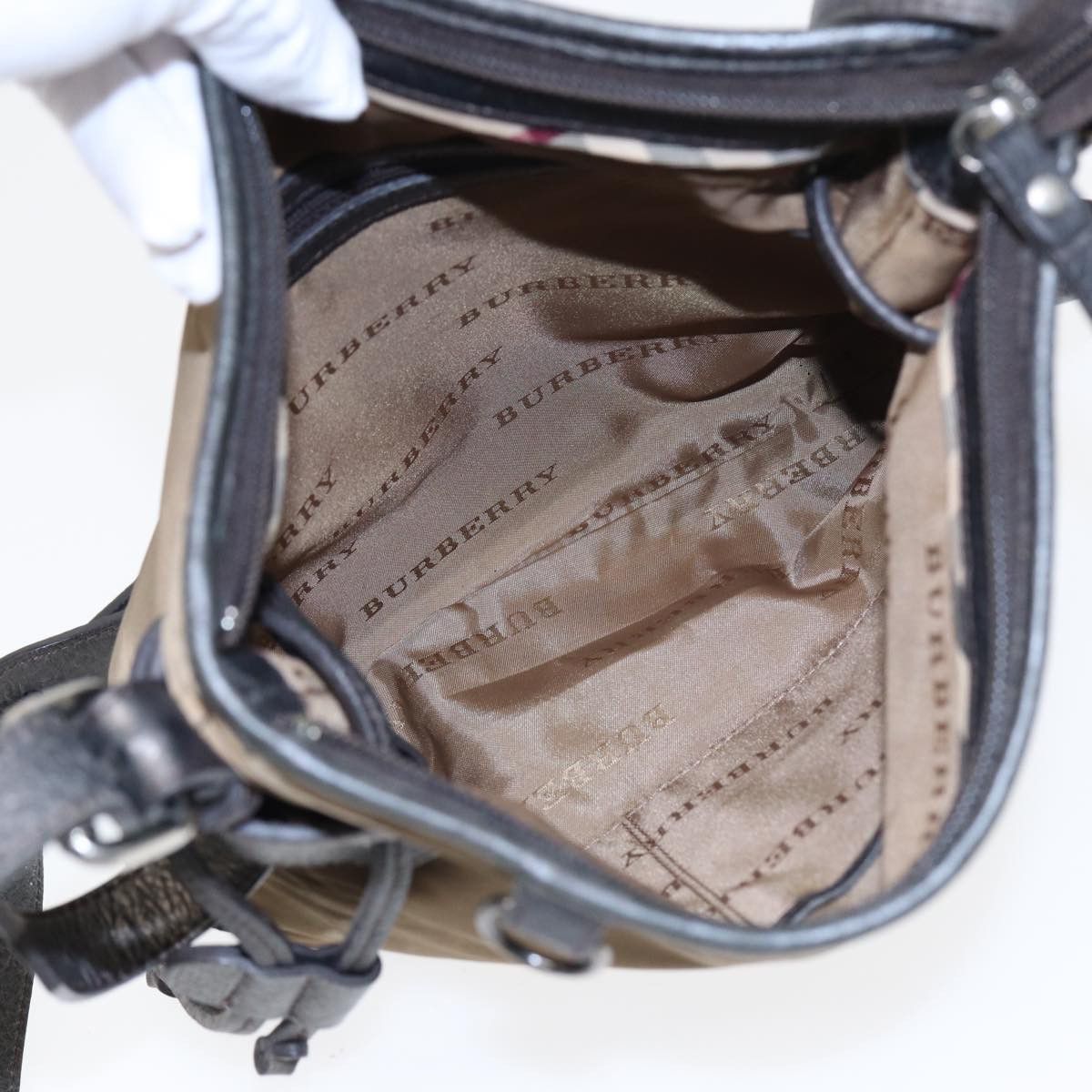 Burberry Beige Synthetic Shoulder Bag (Pre-Owned) Size ONE SIZE - 5 Thumbnail
