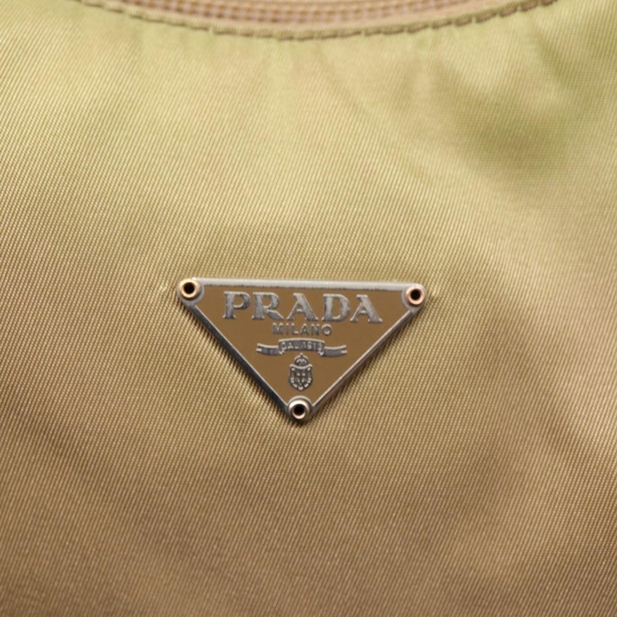 Prada Tessuto Beige Synthetic Handbag (Pre-Owned) Size ONE SIZE - 15 Thumbnail