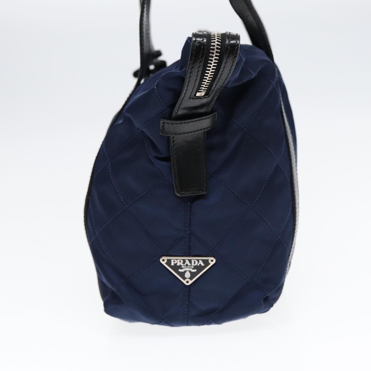 Prada Tessuto Navy Synthetic Shoulder Bag (Pre-Owned) Size ONE SIZE - 3 Thumbnail