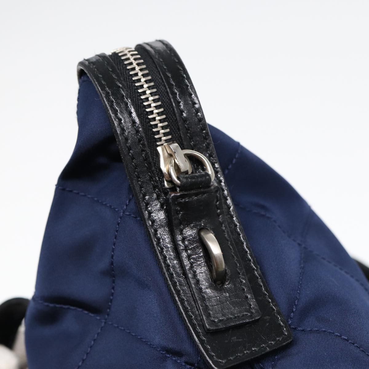 Prada Tessuto Navy Synthetic Shoulder Bag (Pre-Owned) Size ONE SIZE - 6 Thumbnail