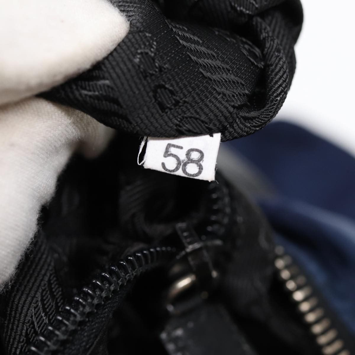 Prada Tessuto Navy Synthetic Shoulder Bag (Pre-Owned) Size ONE SIZE - 8 Thumbnail