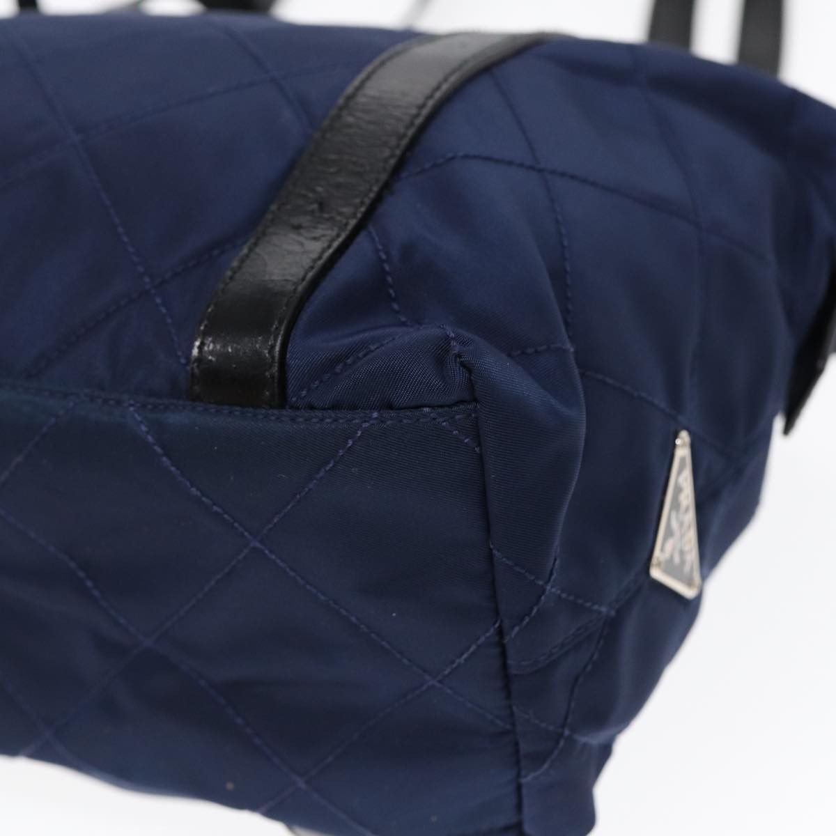 Prada Tessuto Navy Synthetic Shoulder Bag (Pre-Owned) Size ONE SIZE - 5 Thumbnail