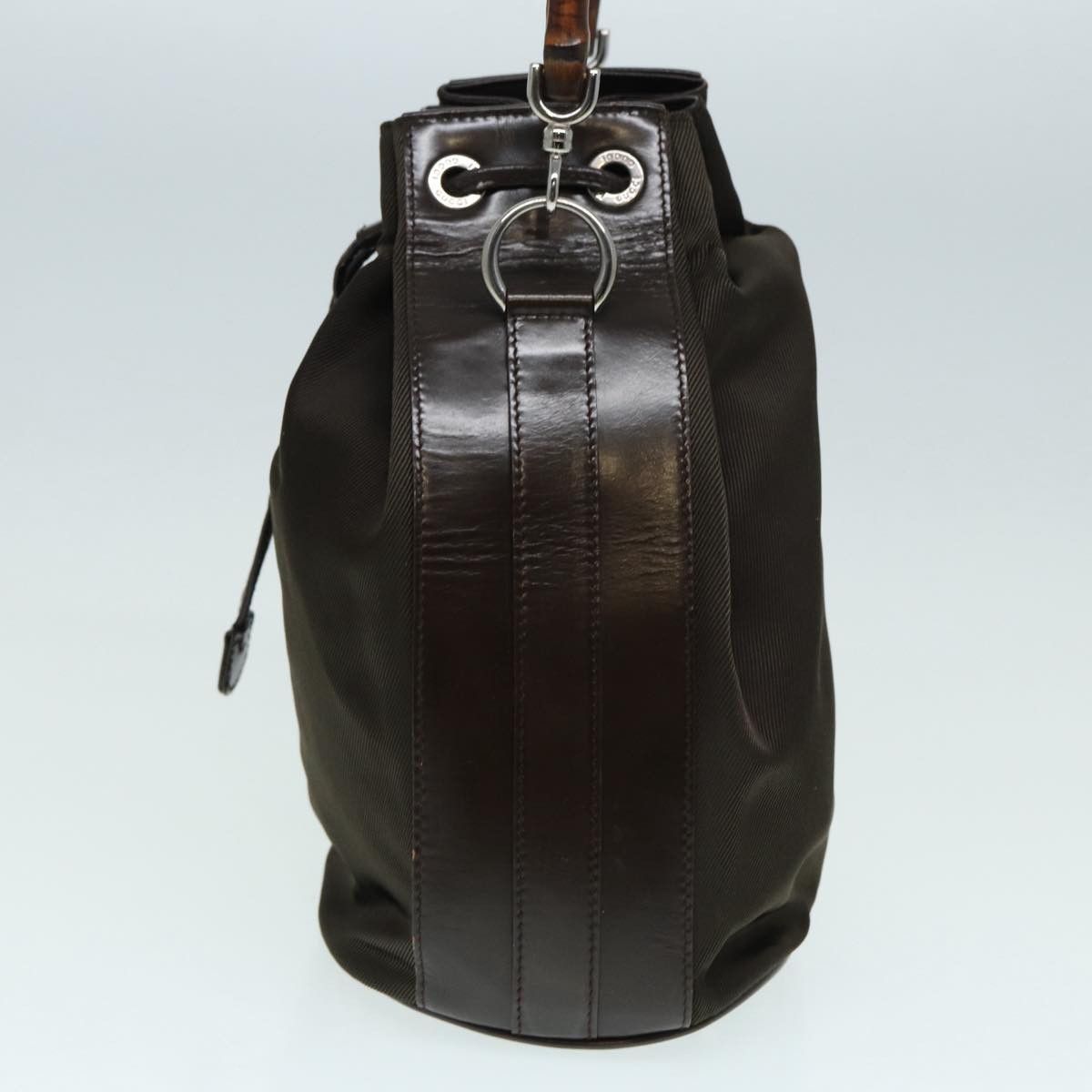 Gucci Bamboo Brown Synthetic Handbag (Pre-Owned) Size ONE SIZE - 10 Thumbnail
