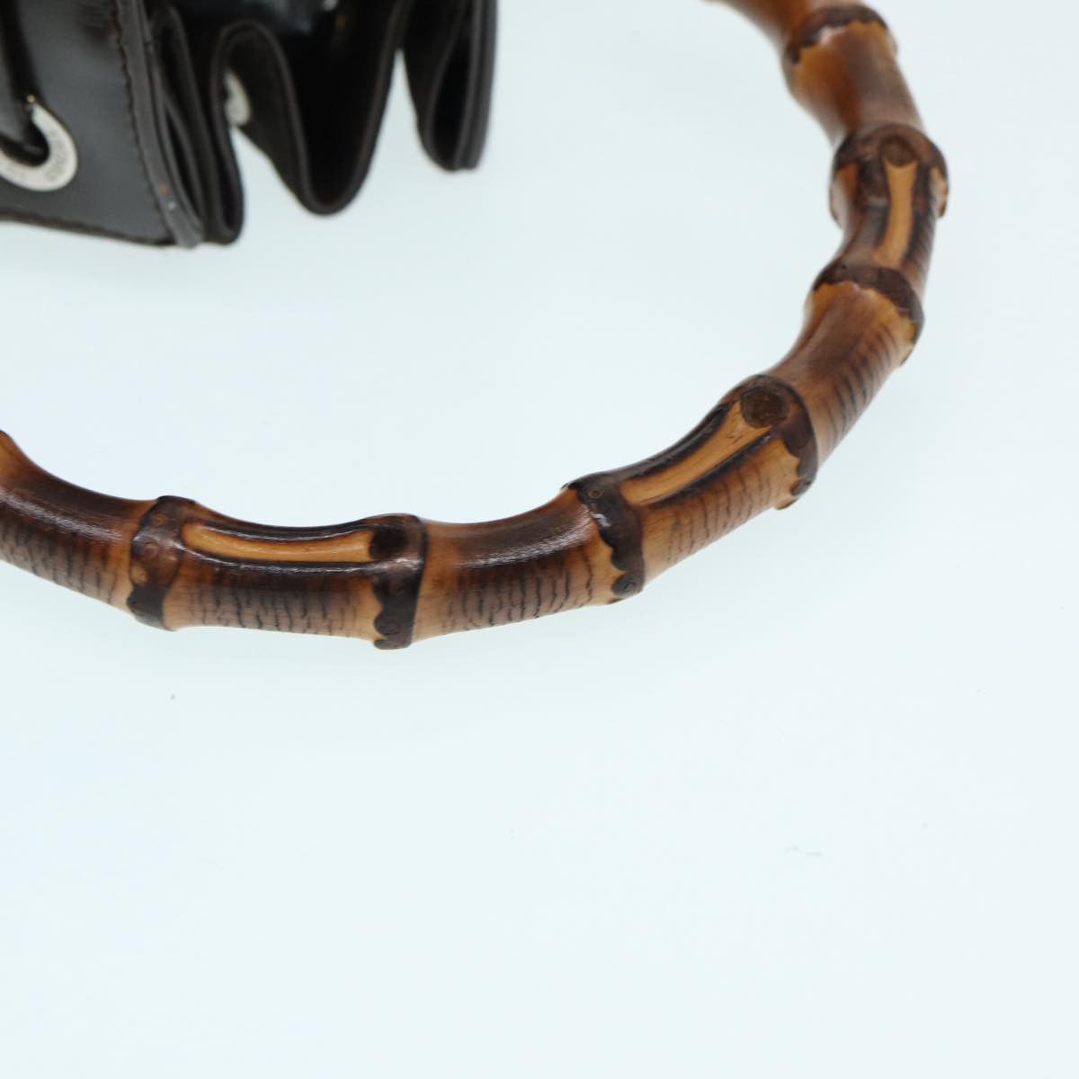 Gucci Bamboo Brown Synthetic Handbag (Pre-Owned) Size ONE SIZE - 9 Thumbnail
